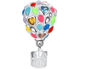 Balloon House Charm Bead - JAHN S925 Charm - Fits Pandora Charm Bracelets - Gifts For Her