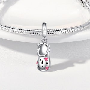 Croc Shoe Charm Bead JAHN S925 Charm Fits Pandora Charm Bracelets Gifts For Her image 1