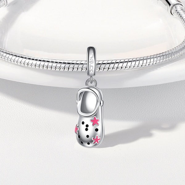 Croc Shoe Charm Bead - JAHN S925 Charm - Fits Pandora Charm Bracelets - Gifts For Her