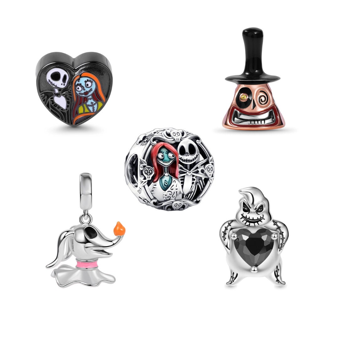 Shoe Charms Nightmare Horror Halloween Jack Sally Compatible fits