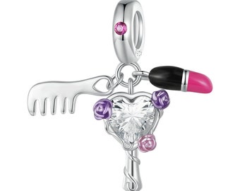 Beauty 3 Piece Dangle Charm Bead - JAHN S925 Charm - Fits Pandora Charm Bracelets - Gifts For Her