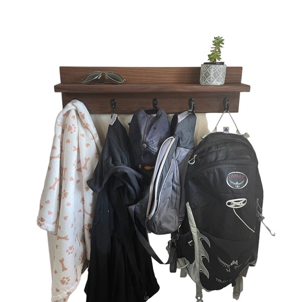 Coat Rack Shelf Etsy