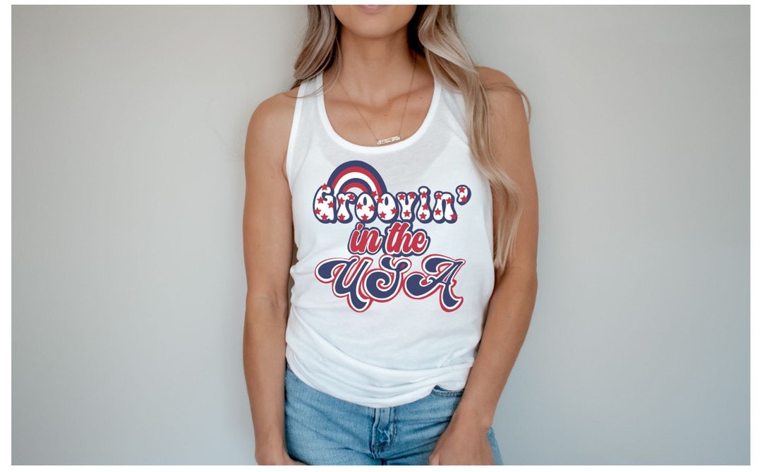 Commercial Use Groovin' in the USA PNG Digital File Instant Download