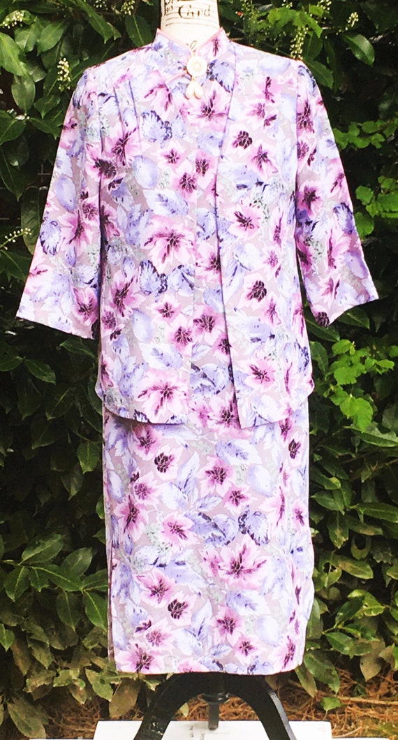 Handmade Asian-Inspired Two Piece Purple Dress