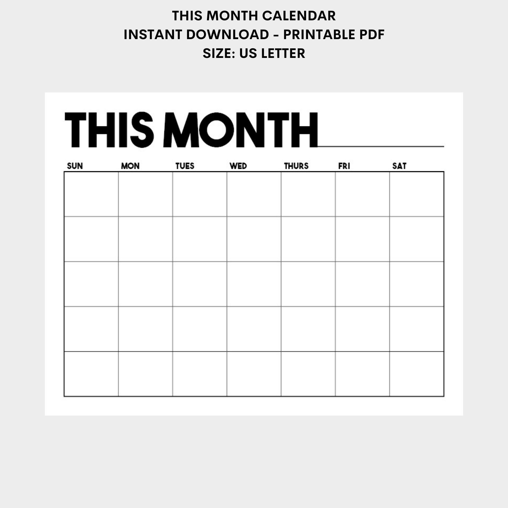 this-month-blank-calendar-instant-download-printable-pdf-etsy