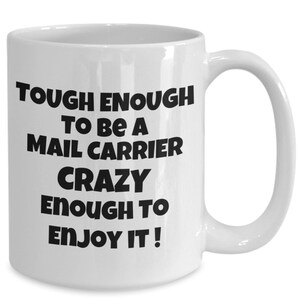 Divertida taza de regalo para trabajadores postales, carteros, mujeres, carteros, taza de café y té de cerámica de 11 y 15 onzas es un gran regalo