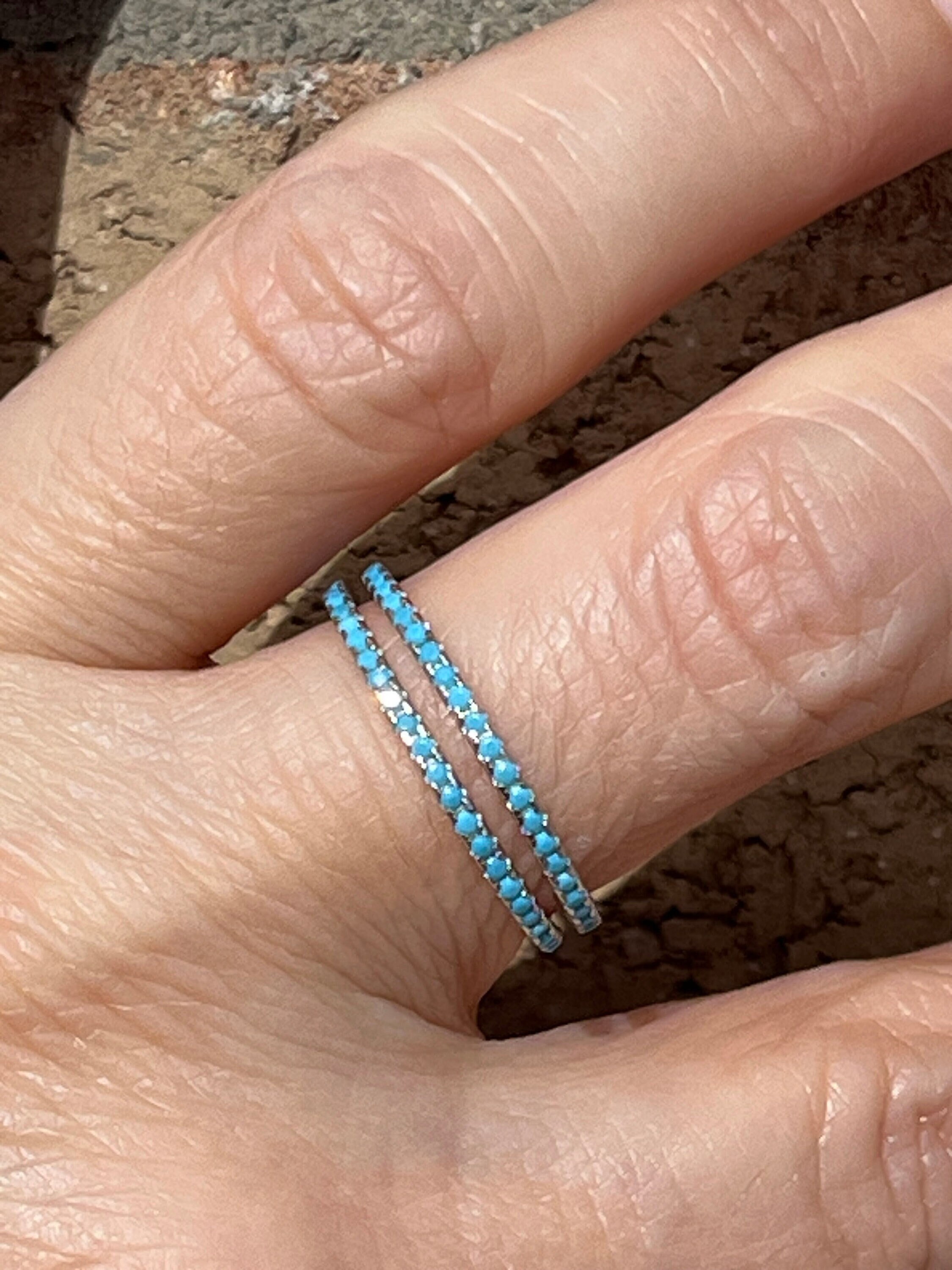 Turquoise 2024 eternity ring