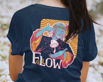 Follow Jesus Mushroom Shirt, Funny Jesus Shirt, Motivational TShirt, Trippy Psychedelic Tee