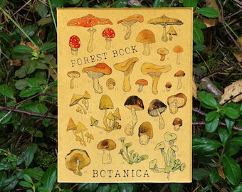 Pocket-Size Mushroom Journal, Foraging Mushrooms Nature Journal, Mushroom Foraging Book, Mushroom Hunting Notebook, Fungi Foraging Log