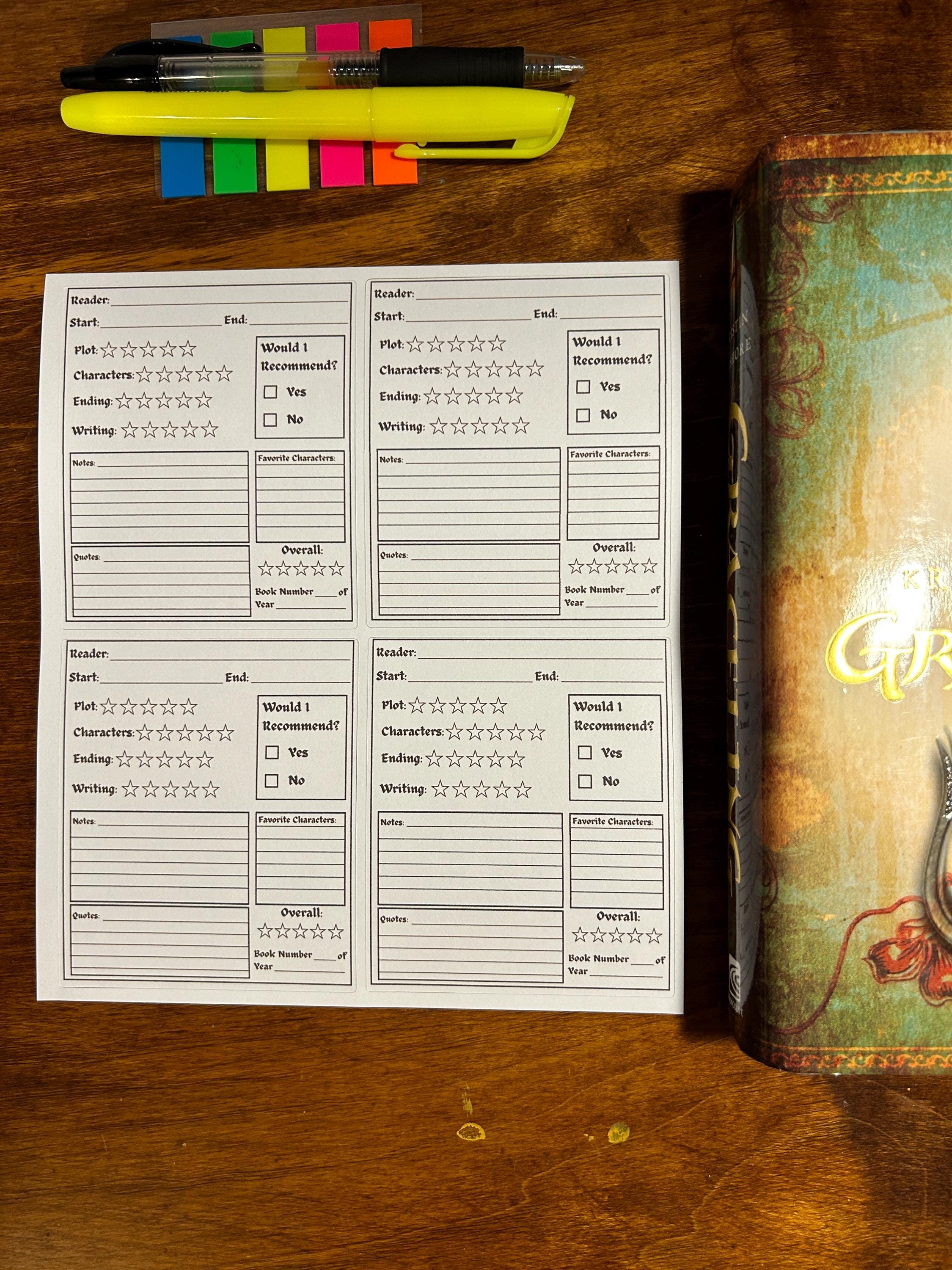 Book Review Sticky Annotation Tab for Fantasy Readers - Etsy