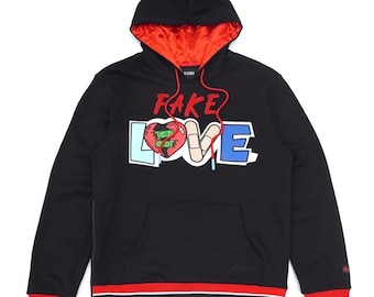 felpa con cappuccio finto amore makobi