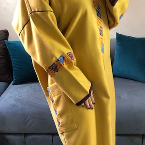 Djellaba marocaine en cachemire