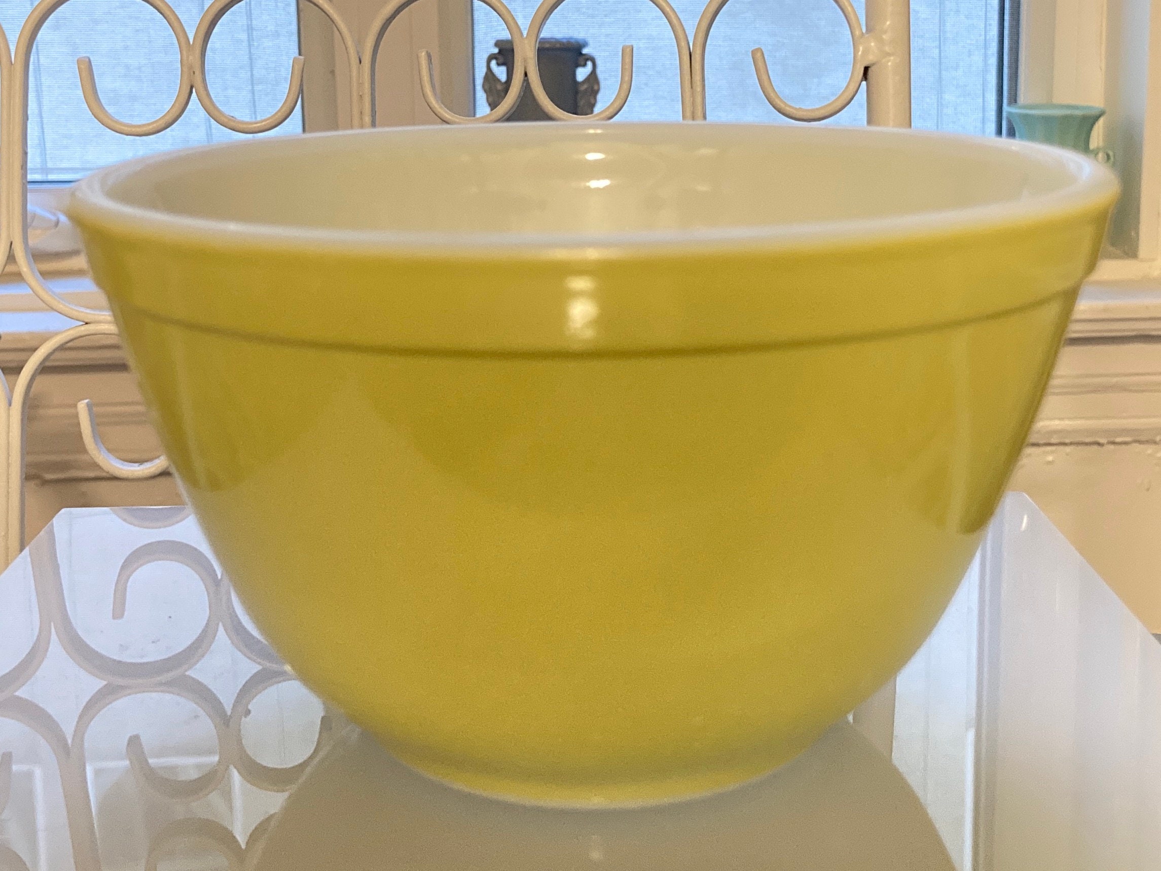 Vintage Pyrex Verde Avocado Green/yellow Small 1.5 PT Mixing/nesting ...
