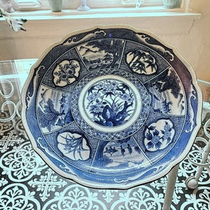 Kikyo Shikunshi Piatti Arita Porcelain Japanese Plate Signed | Imari | For Gumps San Francisco