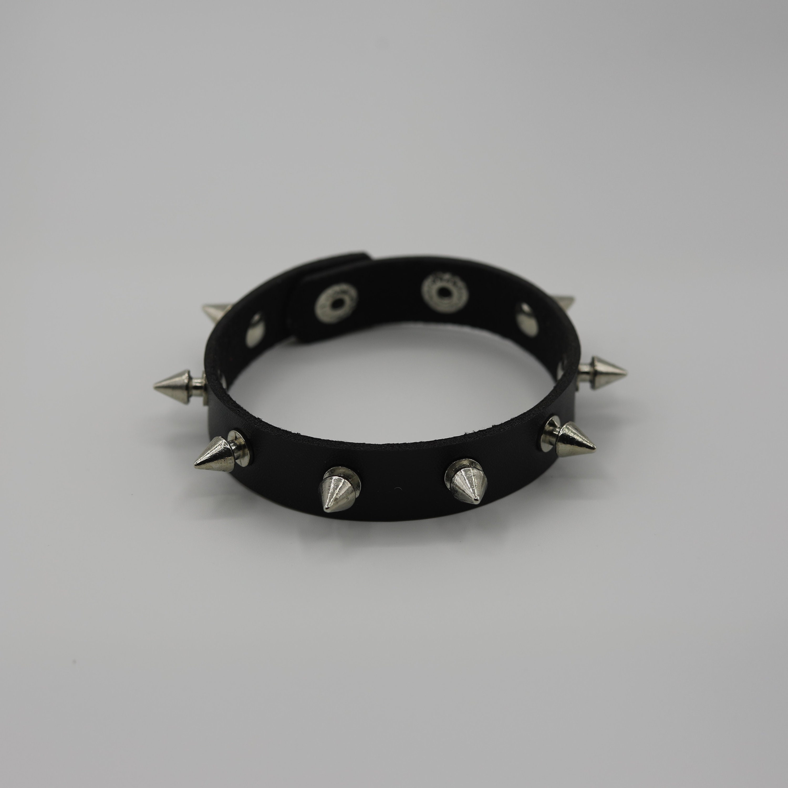 MILAKOO Goth Punk Accessories Leather Spike Studded Cosplay Costume Spike  Bracelet