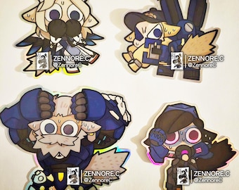 Overwatch Cat Archive Team Stickers | 9cm Holographic Stickers