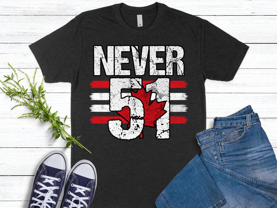 Never 51 Canada Flag Tshirt - Etsy