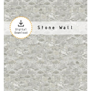 Könnte beinhalten: Ein nahtloser digitaler Download einer grauen Steinmauertextur. Die Textur ist perfekt, um realistische Hintergründe zu erstellen oder Ihren Designs einen rustikalen Touch zu verleihen.