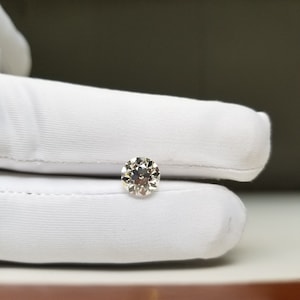Old European Round Cut Lab Grown Diamond Loose for Ring, Old Mine Cut Loose Diamond Solitaire, Old Euro Edwardian Diamond, Brilliant Diamond