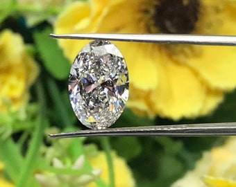 IGI Certified Oval Lab Grown Diamond: White Brilliant Cut Loose Stone