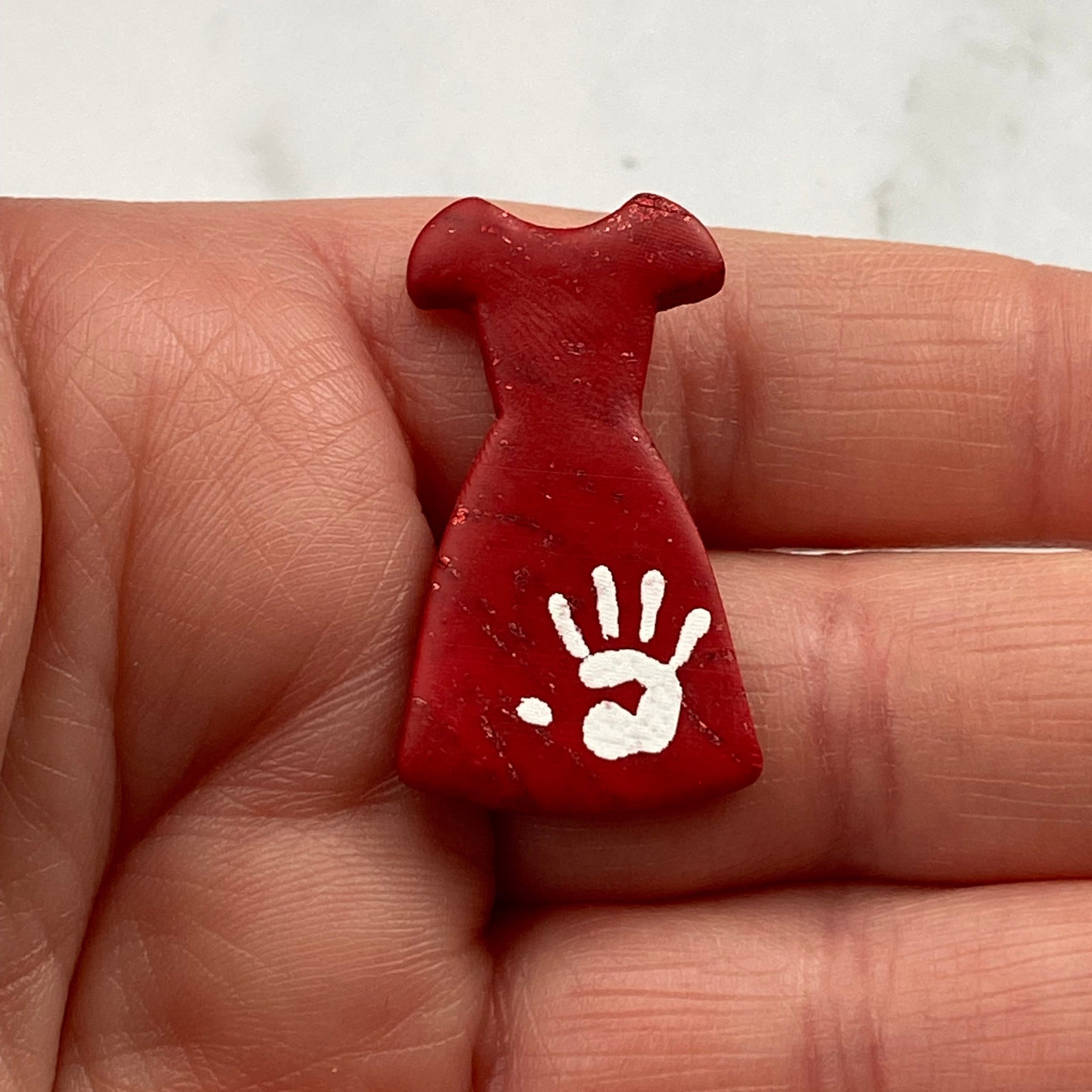 red dress day pins Small Red Dress Lapel Pins
