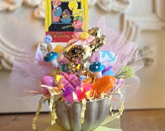 Vintage Tart Tin Easter Assemblage