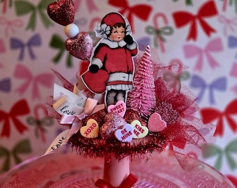 Vintage Inspired Valentines Day Assemblage
