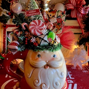 Vintage Inspired Christmas Johanna Parker  Santa Assemblage