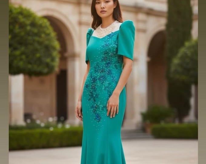 Featured listing image: Filipiniana serpentina dress (SA-SER-001)