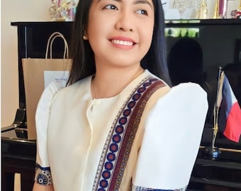 Filipiniana Ella Bolero (with Ethnic accent), Filipino heritage and timeless elegance SA-BOO-006