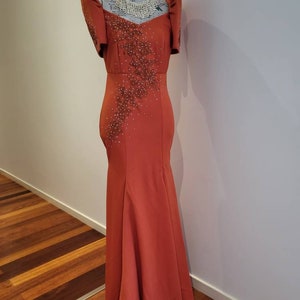 Filipiniana Serpentina Gown (Orange)