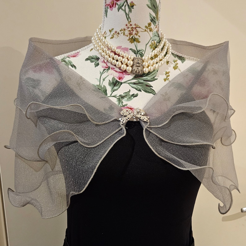 Shawl Ruffle Multi Layer Ruffle Shawl for Formal Events - Etsy