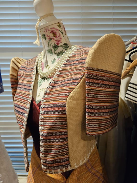 Filipiniana Kalinga Bolero Cultural fashion, Filipino Heritage