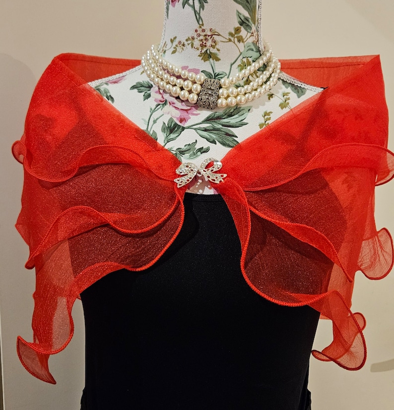 Shawl Ruffle Multi Layer Ruffle Shawl for Formal Events - Etsy