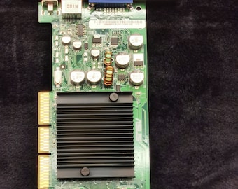 Vintage Asus V9180 Magic T 64M 4L Nvidia GeForce Agp Card Vga Svid Comp Out Video Graphic Card