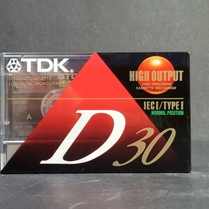 Vintage TDK Cassette Tapes D30 High Output Type I New Sealed