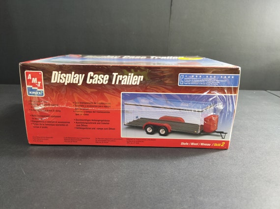 AMT ERTL Display Case Car Hauler Trailer Model Car Kit 1:25 NEW WORN BOX 