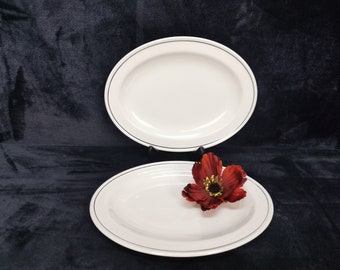 SARREGUEMINES Ironstone Ravier. Small Oval French Platter