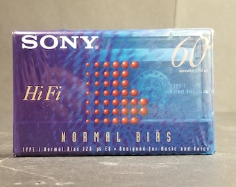 Vintage Sony Cassette Tapes Hi-Fi 60 Normal Bias New Sealed