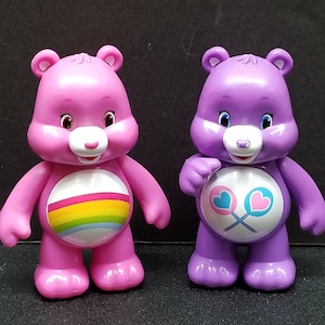 Care Bears TCFC Figurine Hard Plastic Toys Movable Arms Lot of 2