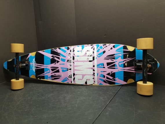 Vintage 1990's SIMS Skateboards Longboard Old School 38