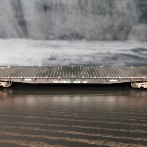 Vintage American Flyer Gilbert HO Scale National Car Company Flat Car 33545 Black