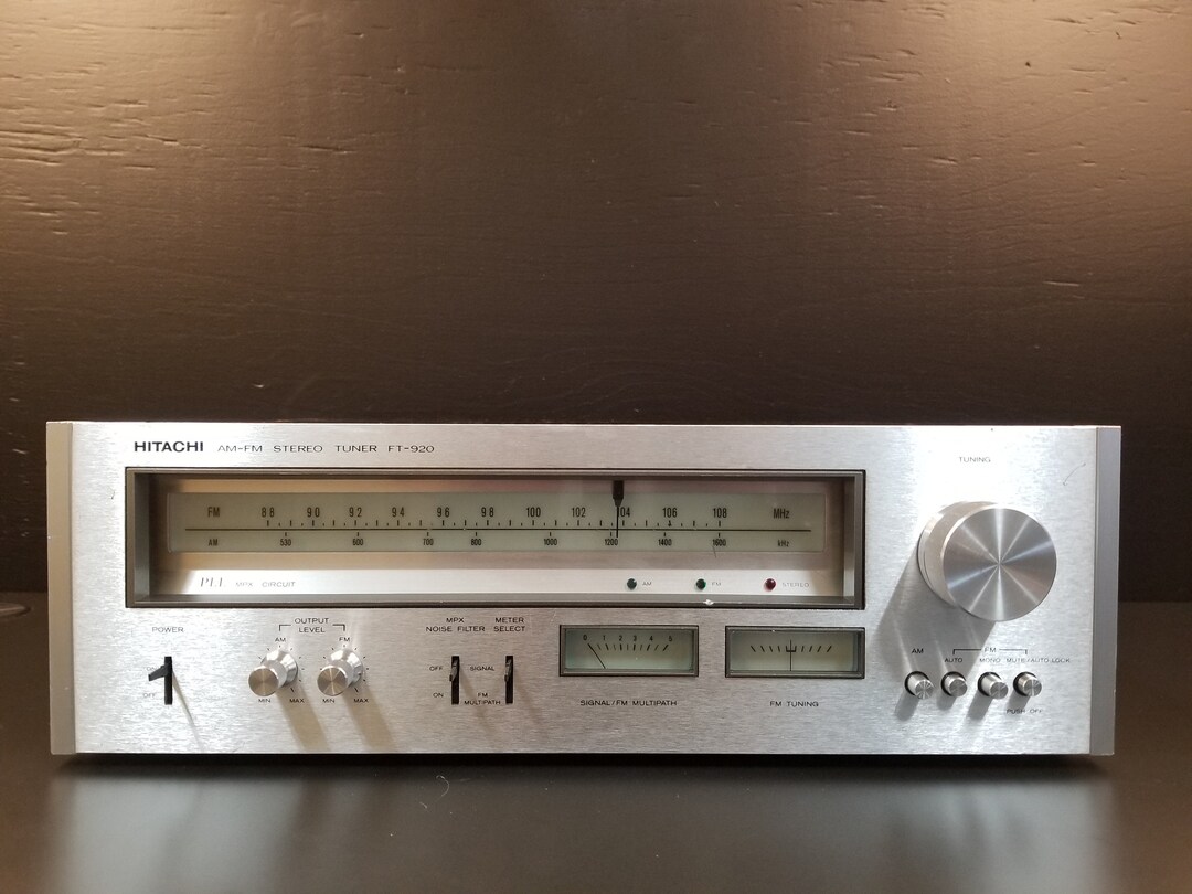 Vintage Hitachi Am/fm Stereo Tuner Model Ft-920 Tested Working - Etsy