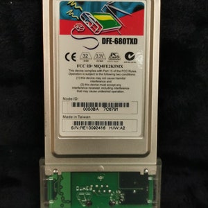 ビンテージ D-Link ダイレクト ポート ファスト イーサネット PC カード モデル DFE-680TXD