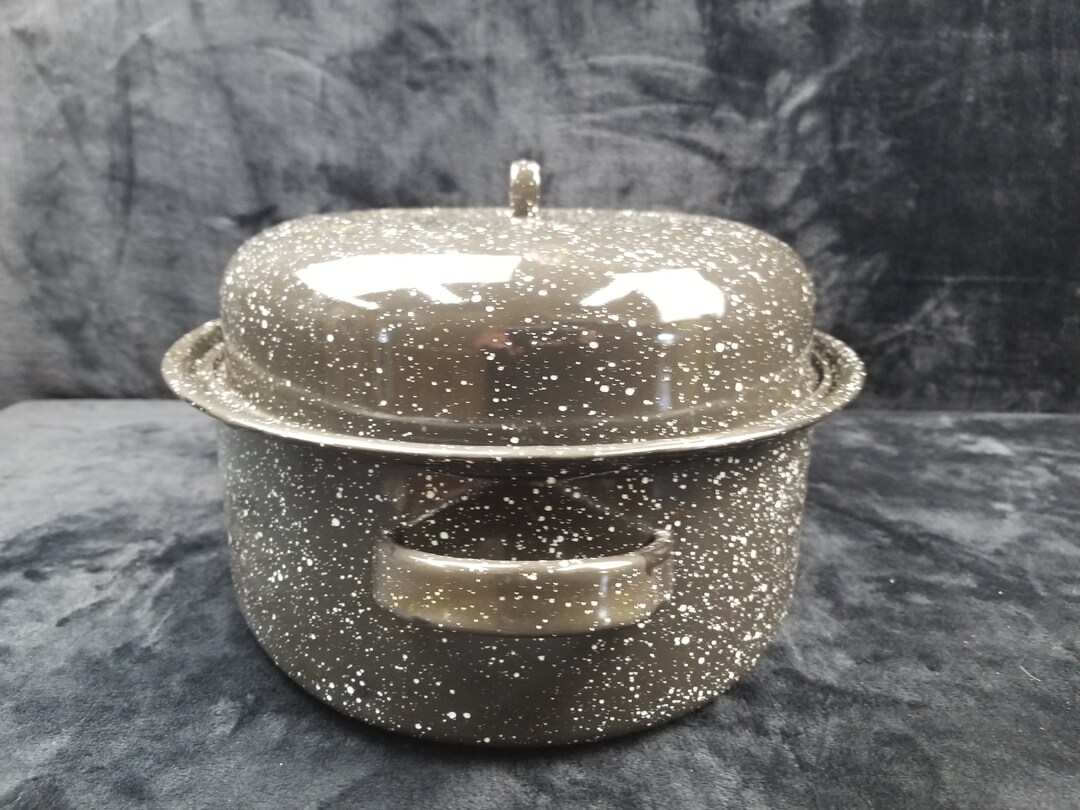 Vintage Roasting Pan With Lid Turkey Roaster Pan Extra Large Etsy