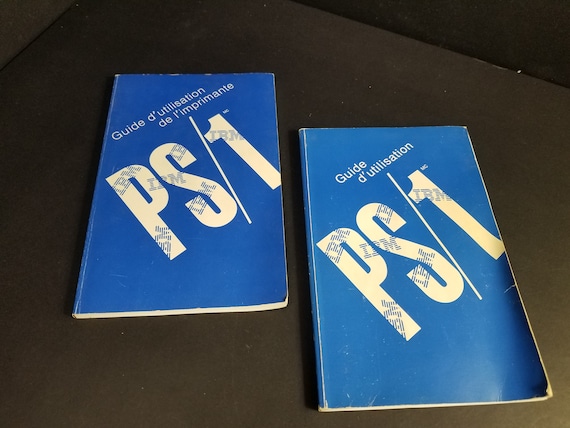 Vintage IBM PS/1 Guide d'utilisation de l'imprimante