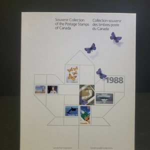 Annuario della collezione di francobolli souvenir annuali di Canada Post del 1988 - Nuovo e completo