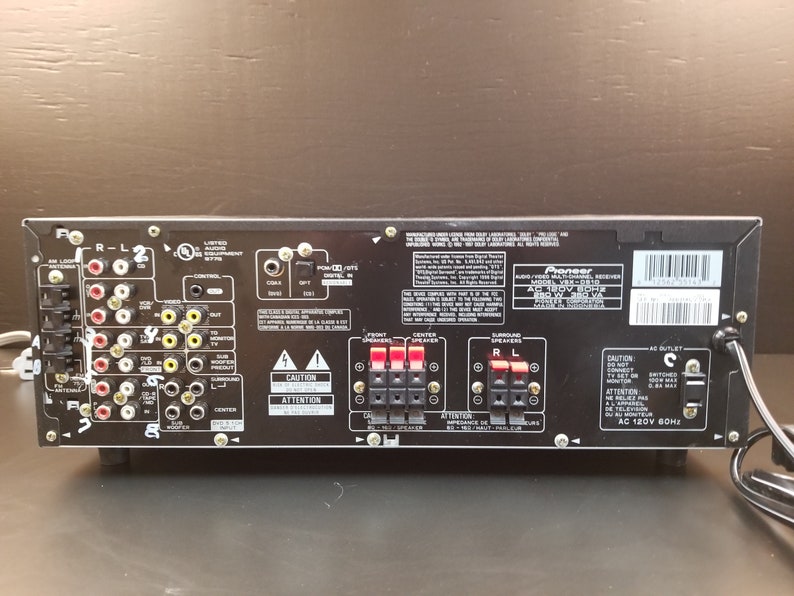 Vintage Pioneer VSXD510 500W 5.1 Channel Receiver Tested Etsy