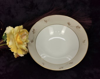 Vintage Zylstra Handcrafted Select Fine China Frosted Leaves Made in Japan Round Serving Bowl