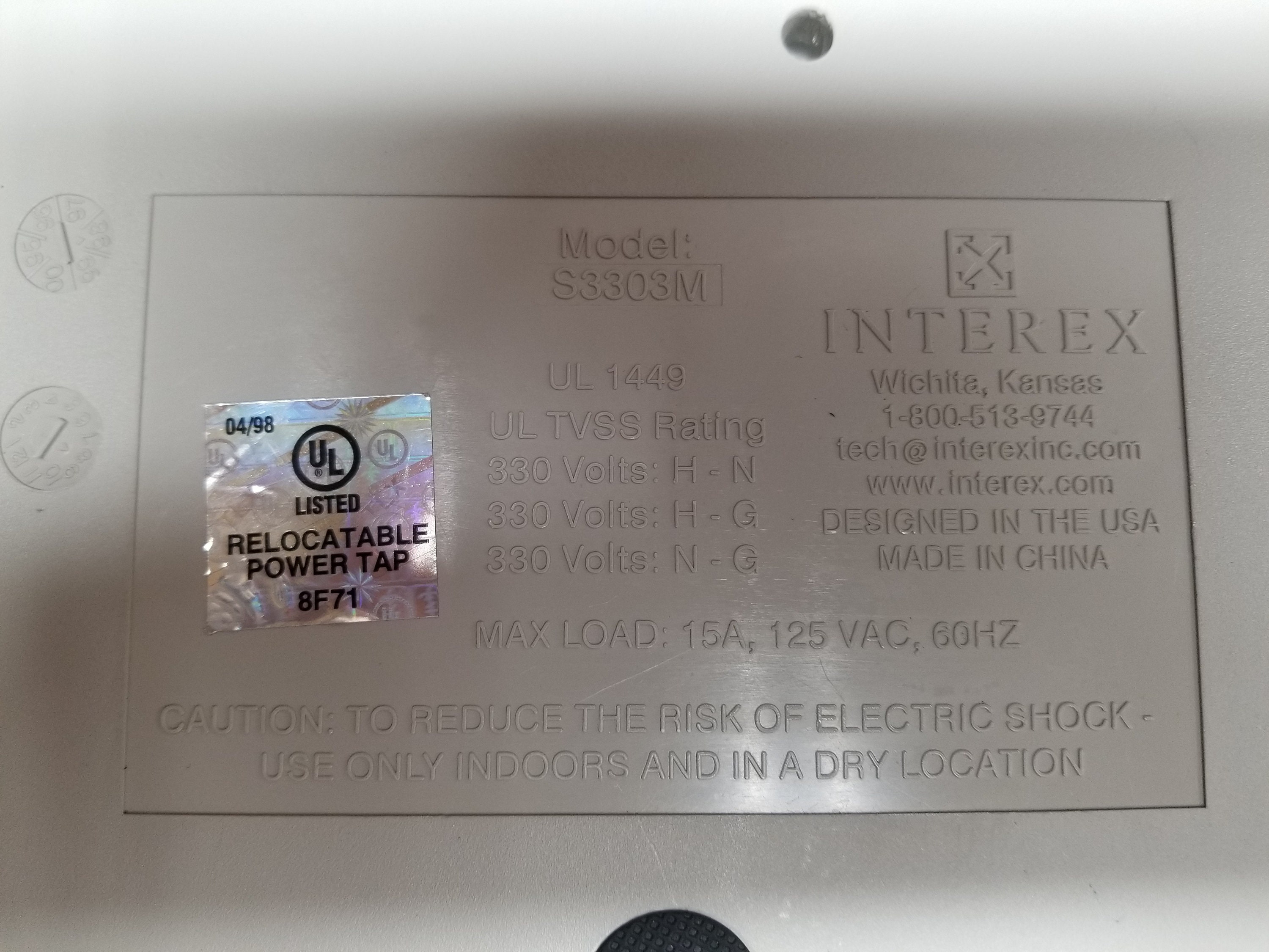 Vintage Interex 6 Outlets Surge Protector Tested Working - Etsy